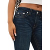 True Religion Women’s Becca Crystal Flap Mid Rise Bootcut Jean(Body Rinse)