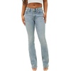True Religion Women’s Becca Crystal Flap Mid Rise Bootcut Jean(Peak Spot)