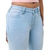 True Religion Women’s Billie Skinny No Flap Cuff Mid Rise Straight Jeans – Cotton Blend, Cuffed Hem, Mid Rise Fit(Light Rainwater Wash)