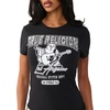 True Religion Women’s Crystal Buddha Tee(Jet Black)