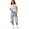 True Religion Women’s Crystal Buddha Tee(Optic White)