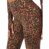 True Religion Women’s High Rise Leopard Baby Terry Bootcut Pants – Poly-Cotton Blend, High Rise Fit, Baby Terry Fabric(Leopard)