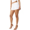 True Religion Women’s Jennie MR Short Flap Shorts | Stretch Fabric(Brilliant White)