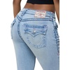 True Religion Women’s Jennie Mid Rise Skinny Jeans(Dandelion Drop)