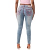 True Religion Women’s Jennie Mid Rise Skinny Jeans(Marina Fog)