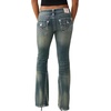 True Religion Women’s Joey Low Rise Flare Super T Flap Pocket Jeans – Cotton Blend, Low Rise Fit, Flap Pocket Detail(Dandelion Fade)