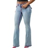 True Religion Women’s Joey Low Rise Flare Super T Flap Pocket Jeans – Cotton Blend, Low Rise Fit, Flap Pocket Detail(Lucky Neon)