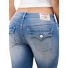 True Religion Women’s Joey Skinny Mid Rise Flap Flare Jeans – Cotton Blend, Mid Rise Fit, Flap Pocket Detail(Light Big Sky Country Wash)