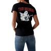 True Religion Women’s V-Neck Buddha Logo Tee | Womens Tops(Black)
