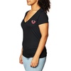 True Religion Women’s V-Neck Buddha Logo Tee | Womens Tops(Black)