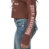 True Religion Women’s Waffle Knit Henley Top – Cotton Blend, Long Sleeve, Henley Neckline(Mustang)