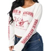 True Religion Women’s Waffle Knit Henley Top – Cotton Blend, Long Sleeve, Henley Neckline(Winter White)