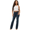 True Religion Women’s Becca Crystal Flap Mid Rise Bootcut Jean(Body Rinse)