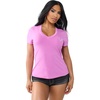 True Religion Women’s Heritage Classic V Neck Tee | Stretch Fabric(Spring Crocus)