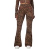 True Religion Women’s High Rise Leopard Baby Terry Bootcut Pants – Poly-Cotton Blend, High Rise Fit, Baby Terry Fabric(Leopard)