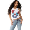 True Religion Women’s Notch Crop Tank | Racerback(White)